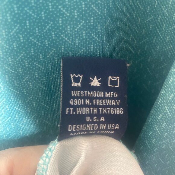 Panhandle Performance Polo Shirt Mens XL Teel Green Active Preppy Sports - Picture 5 of 7